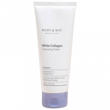 Mary&May Очищающая пенка с белым коллагеном White Collagen Cleansing Foam, 150 ml