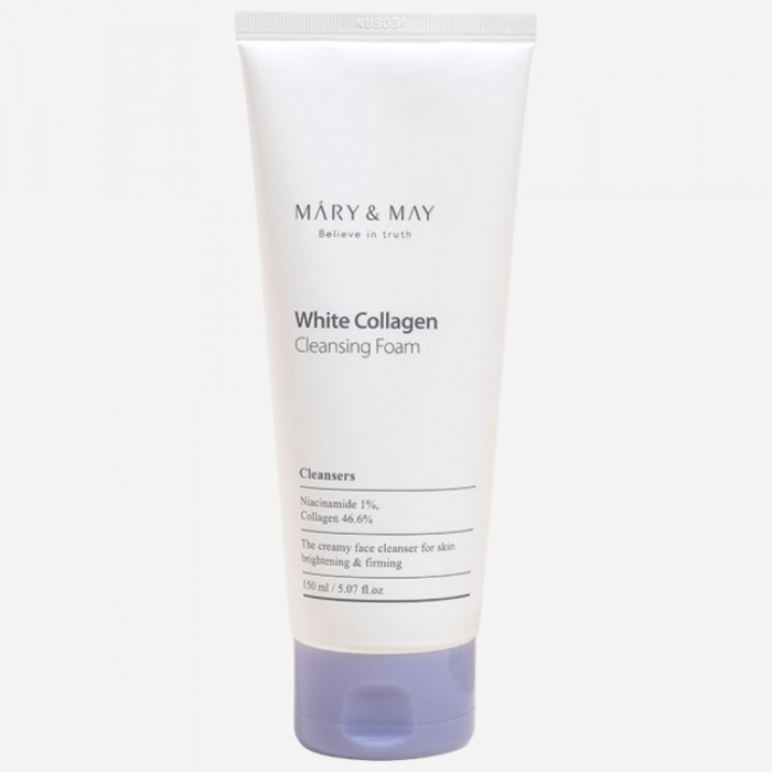 Mary&May Очищающая пенка с белым коллагеном White Collagen Cleansing Foam, 150 ml