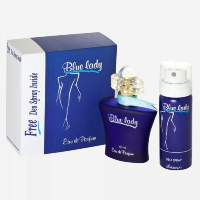 Rasasi Blue lady 40ml+deo spray 50ml