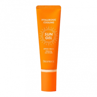 DEOPROCE Солнцезащитный гель для лица с гиалуроновой кислотой - Hyaluronic Cooling Sun Gel SPF ..