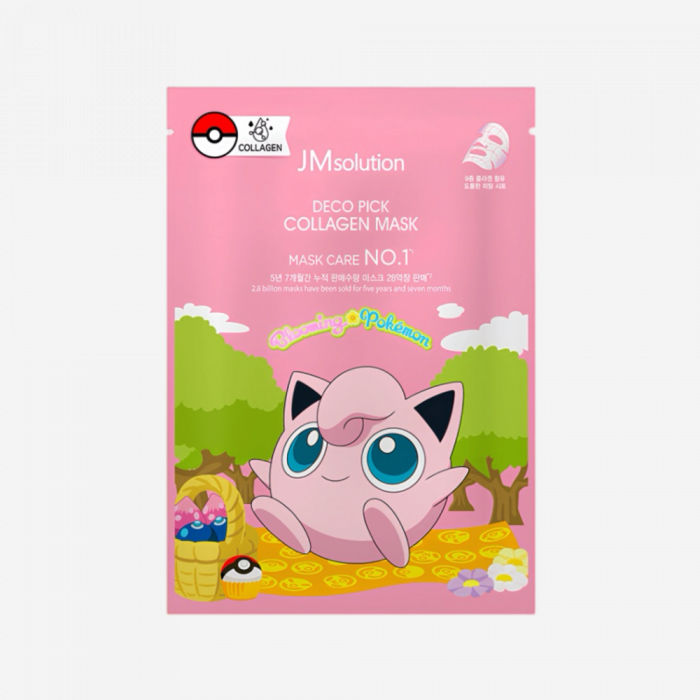 JMsolution Маска тканевая омолаживающая с коллагеном - Deco pick collagen mask pokemon, 30 мл