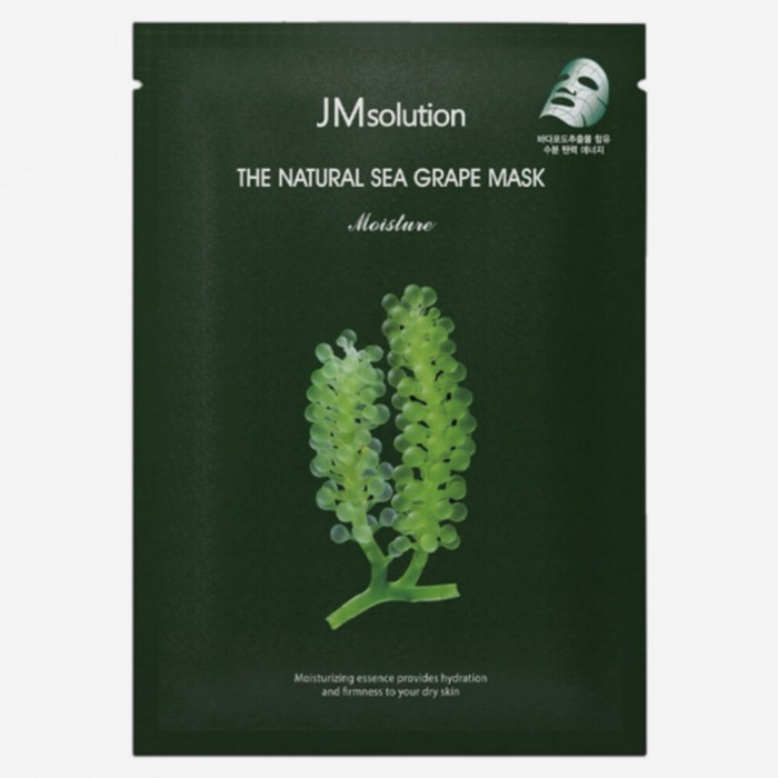 JMSolution Маска для лица тканевая с морским виноградом Mask Moisture The Natural Sea Grape, 30 мл