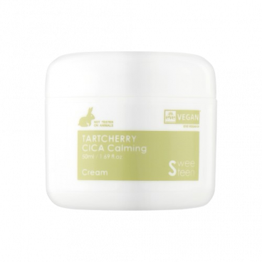 Sweeteen Крем для лица антиоксидантный успокаивающий - TARTCHERRY Cica Calming Cream, 50 мл