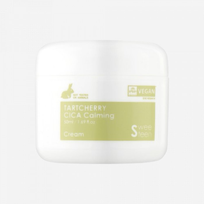 Sweeteen Крем для лица антиоксидантный успокаивающий - TARTCHERRY Cica Calming Cream, 50 мл