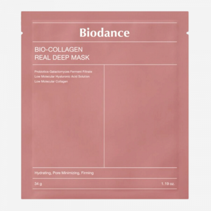 Biodance Маска гидрогелевая глубокоувлажняющая с коллагеном и ферментами - Bio-Collagen Real Deep Mask, 34 гр