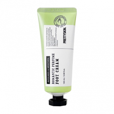 PrettySkin Крем для ног парфюмированный с авокадо и ментолом - Foot Cream Avocado & Menthol Rom..