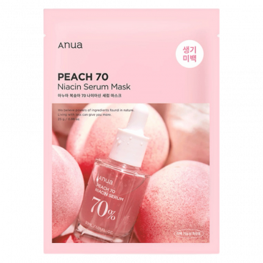 Anua Маска тканевая с персиком - Peach 70 Niacin Serum Mask, 25 ml