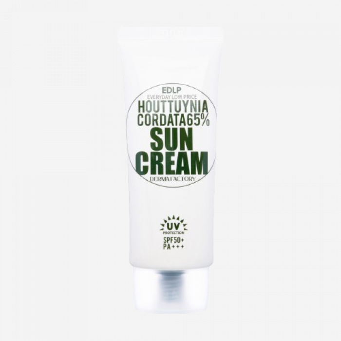 Derma Factory Крем солнцезащитный с экстрактом хауттюйнии - Houttuynia cordata 65% sun cream, 50мл