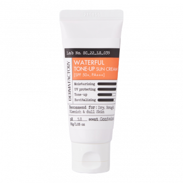 Derma Factory Крем солнцезащитный увлажняющий - Waterful tone-up sun cream SPF 50+ PA+++, 50мл