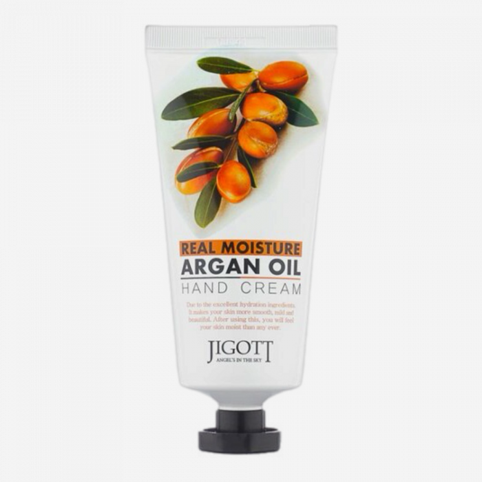 Jigott Крем для рук с аргановым маслом - Real moisture argan oil, 100мл