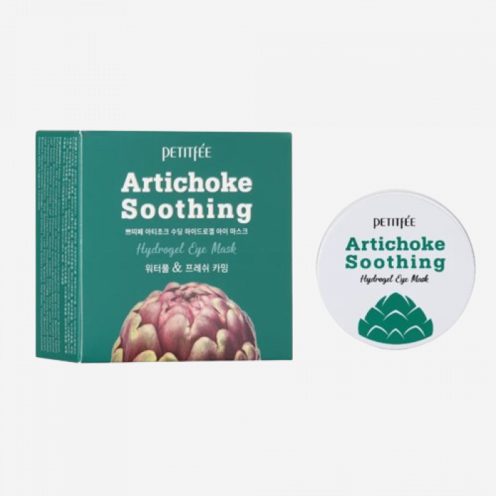 Petitfee Патчи гидрогелевые для глаз с артишоком - Artichoke soothing hydrogel eye mask, 60шт