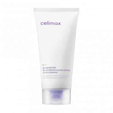 Celimax Пенка для умывания нежная успокаивающая- Relief madecica pH balancing foam cleansing, 1..