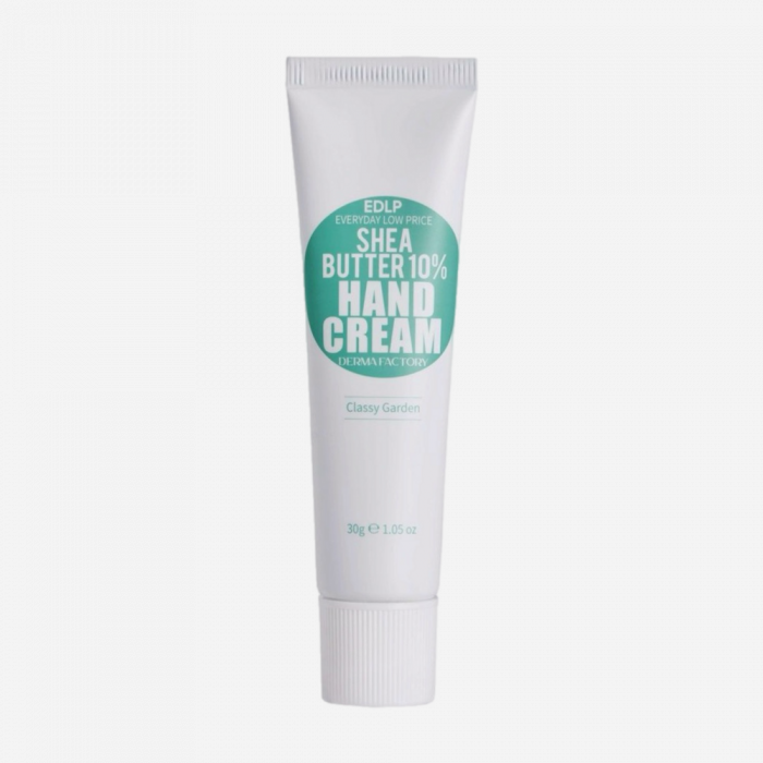 Derma Factory Крем для рук с маслом ши аромат цветов - Shea butter 10% hand cream classy garden, 30 г