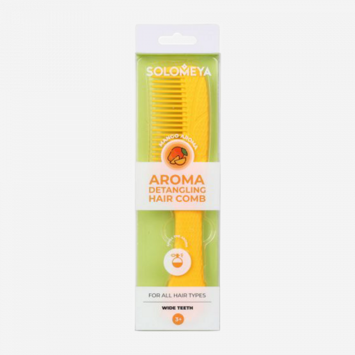 Solomeya Арома-расческа гребень с ароматом манго - aroma detangling hair comb mango