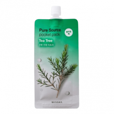 Missha Маска для лица компактная с чайным деревом - Pure source pocket pack tea tree, 10мл