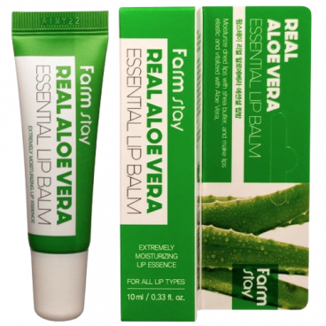 FarmStay Бальзам для губ суперувлажняющий с алоэ вера - Real essential lip balm, 10мл