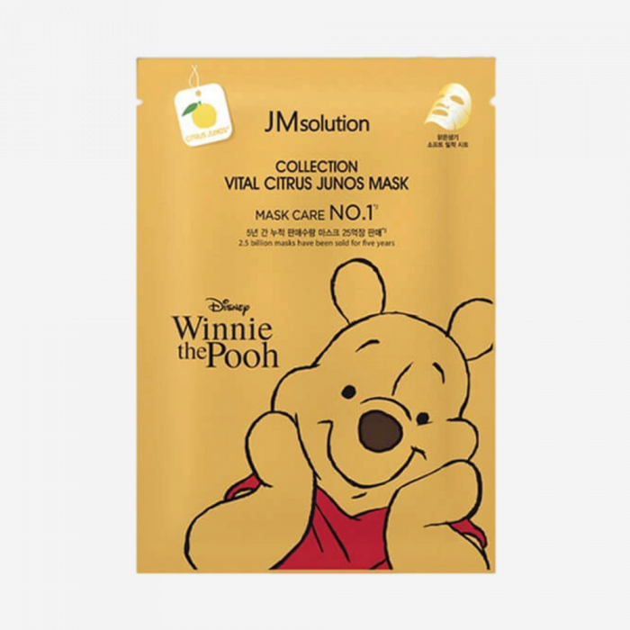 JMsolution Тканевая маска Дисней с экстрактом цитруса Юдзу - Disney Collection Vital Citrus Junos Mask, 30 мл