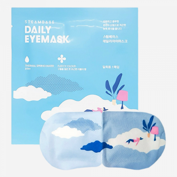 STEAMBASE Маска паровая для глаз с жасмином - Daily Eye Mask Fleecy Cloud